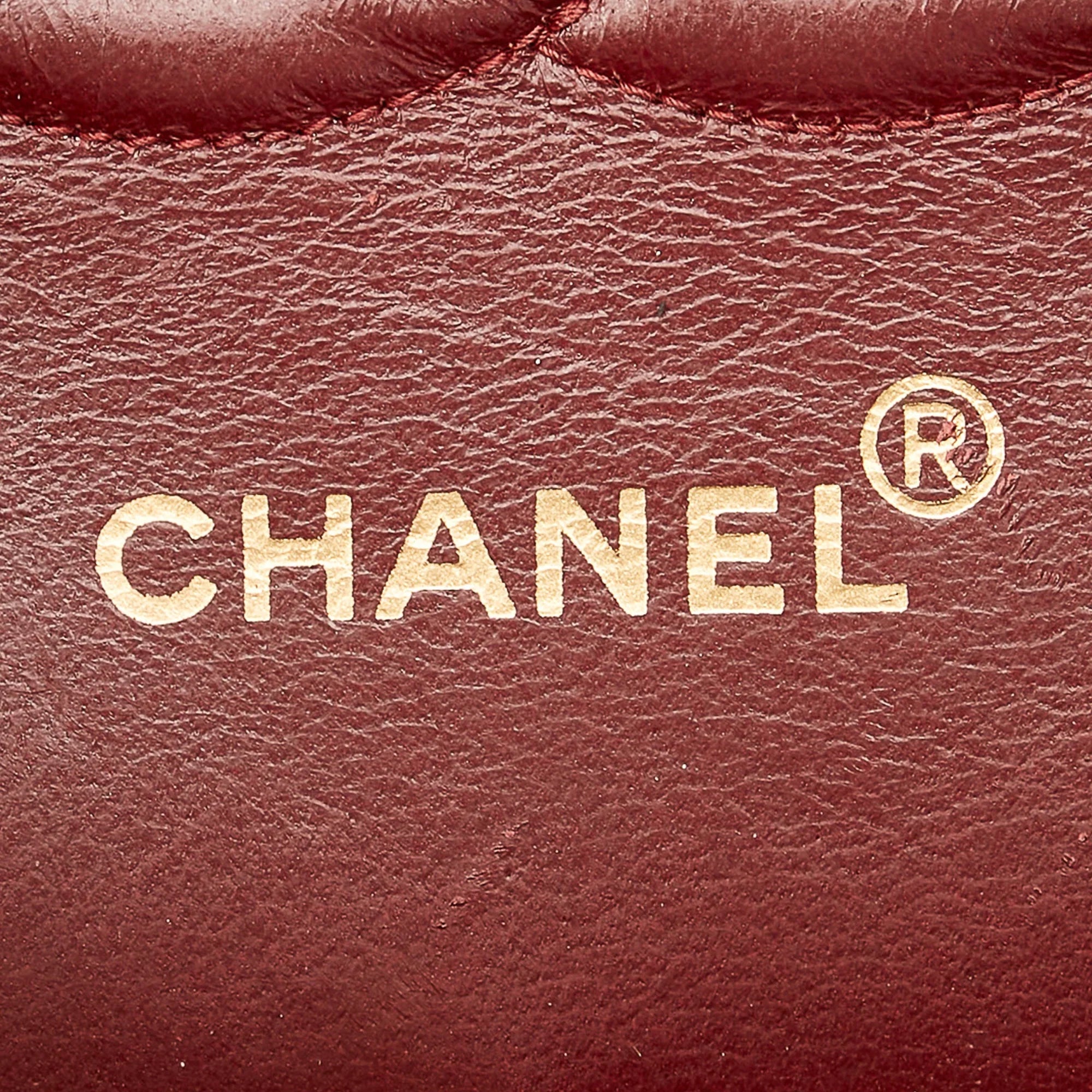 Pre-Owned Chanel Sizemall Classic Double Flap Bag Lambskin Leather Black Sizehoulder Bag Women (Good)