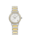 Charriol Parisii MOP 0.40cttw Two Tone Sizeteel Quartz Ladies Watch P33SizeY2D.921.001