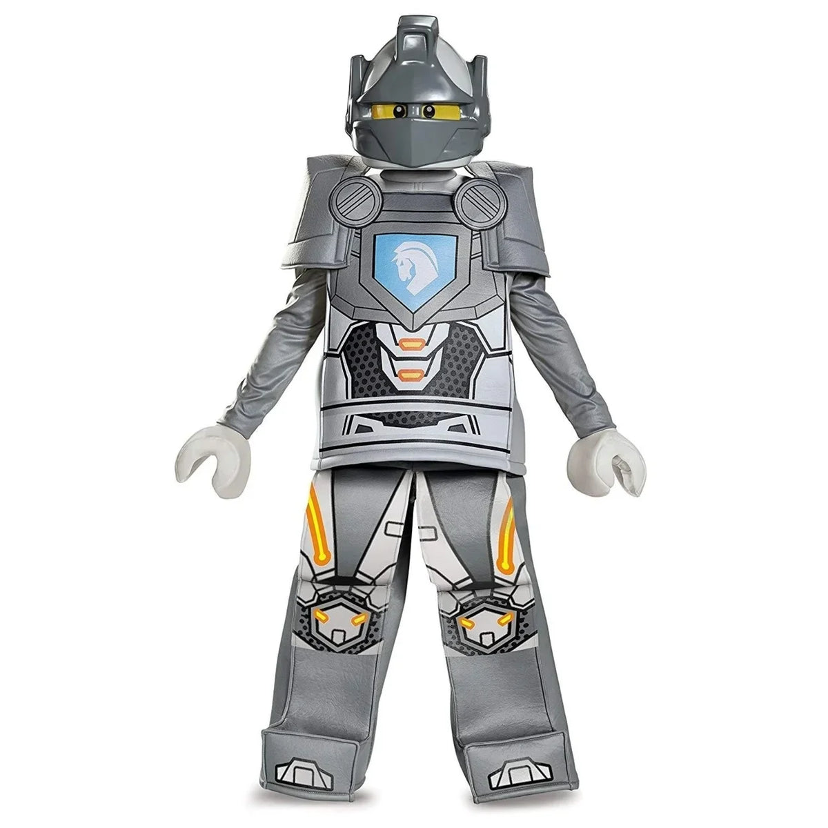 Lego Nexo Knights Lance Prestige size Size 4/6 Boys Costume Detachable Sizehoulders Pants Mask Disguise