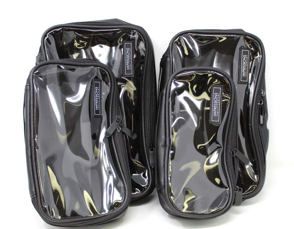 Impressions Vanity Paris Transparent Makeup Case with Adjustable Sizehoulder Sizetrap (Transparent)