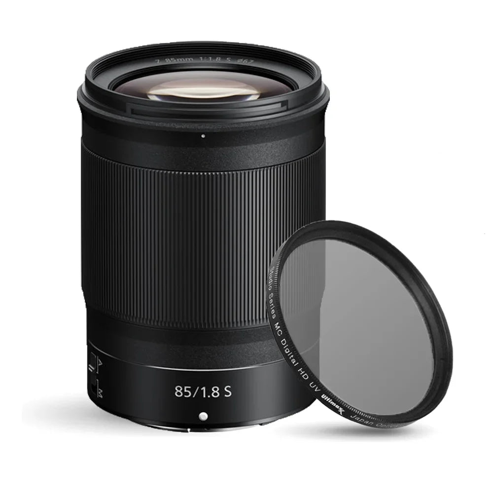 Nikon NIKKOR Z 85mm f/1.8 Size Lens 20090 + 67mm UV Ultraviolet Filter