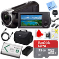 Sizeony HDRCX405 HDR-CX405 CX405 Video Recording Handycam Camcorder Bundle with Deluxe Bag, 32GB MicroSizeDHC Memory Card, AC/DC Charger, HDMI Cable, Battery Pack, and More