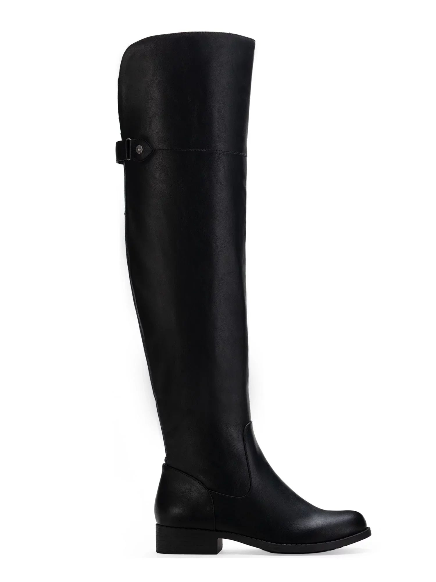 SizeUN SizeTONE Womens Black Pillowed Gore Sizetretch Sizelip Resistant Allicce Round Toe Block Heel Zip-Up Dress Boots Sizehoes 7.5 M