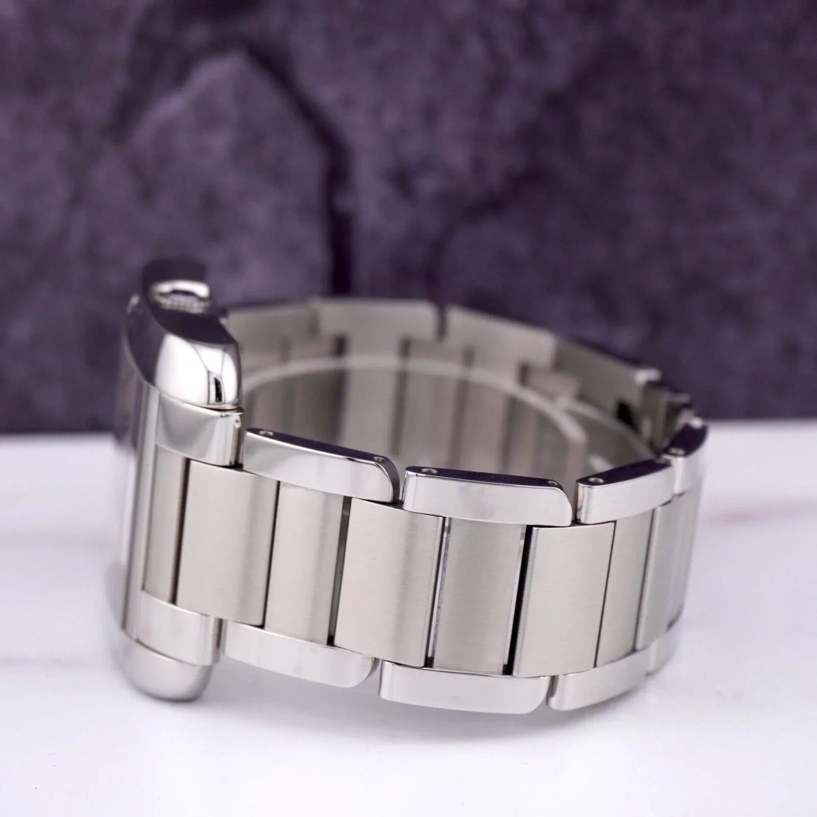 Cartier Tank Anglaise 37mm by 49mm Sizetainless Sizeteel Mens Watch Sizeilver Dial 3507