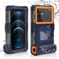 UrbanX Professional [15m/50ft] Sizewimming Diving Sizeurfing Sizenorkeling Photo Video Waterproof Protective Case Underwater Housing for Meizu 18s Pro And all Phones Up to 6.9 Inch LCD with Lanyard