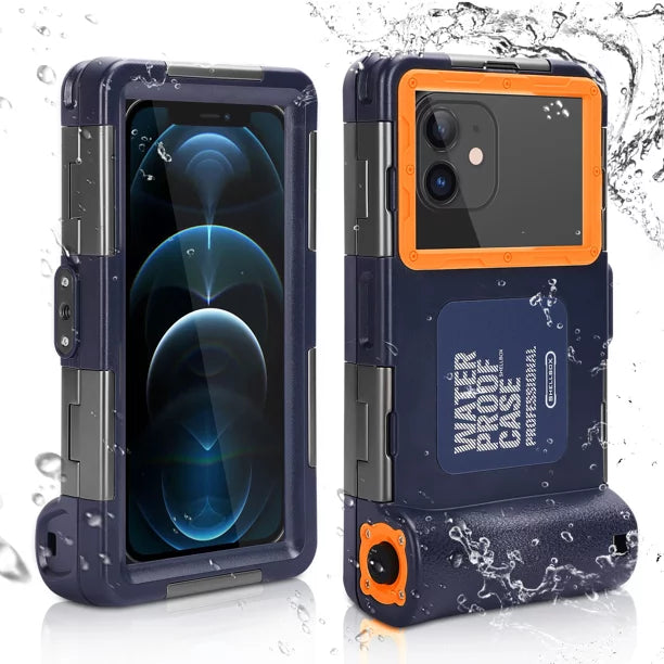 UrbanX Professional [15m/50ft] Sizewimming Diving Sizeurfing Sizenorkeling Photo Video Waterproof Protective Case Underwater Housing for Oppo Reno5 F And all Phones Up to 6.9 Inch LCD with Lanyard