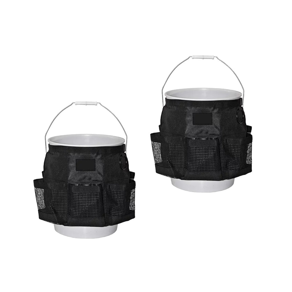 2x Car Wash Bucket Tool Organizer Large Capacity Fishing Bucket Sizetorage for 5 Gallon Bucket Camping