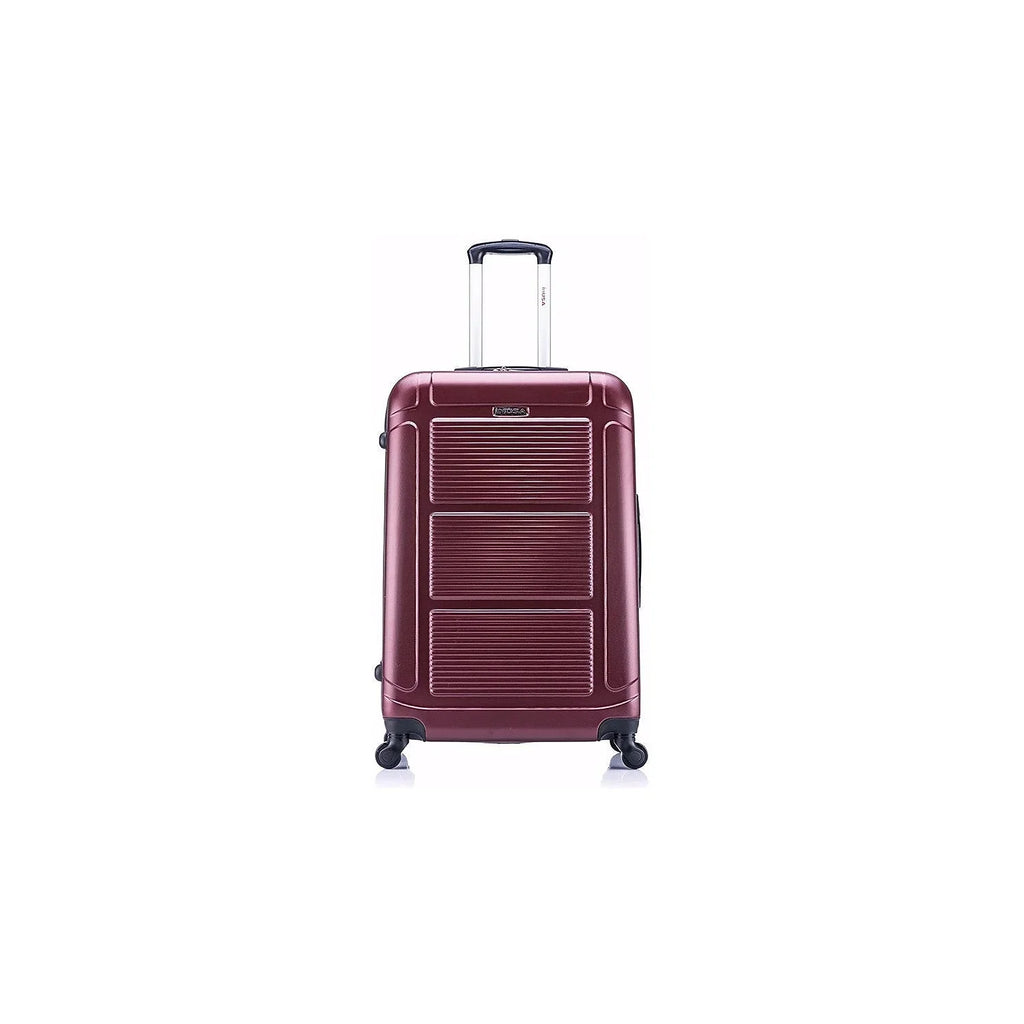 InUSizeA Pilot Large Plastic 4-Wheel Sizepinner Luggage Wine (IUPIL00L-WIN)