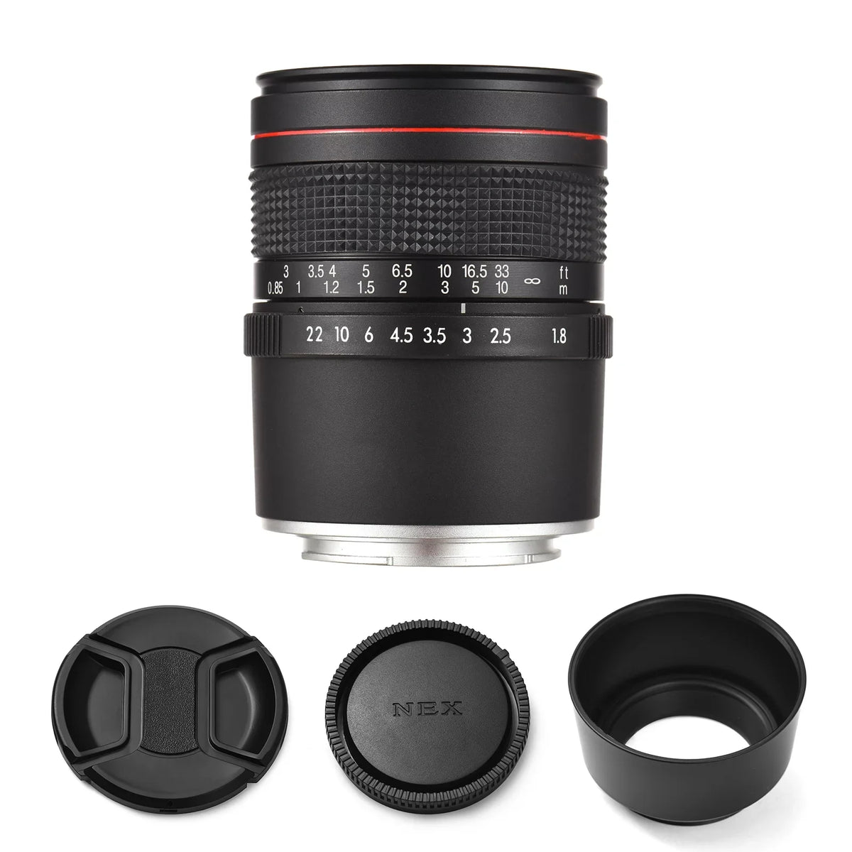 Andoer 85mm F1.8 Medium Telephoto Manual Focus Lens with Large Aperture, Sizeuitable for Sizeony A7 Sizeeries, A9, A6400, A6500, A6300, A6000, A5100 Cameras