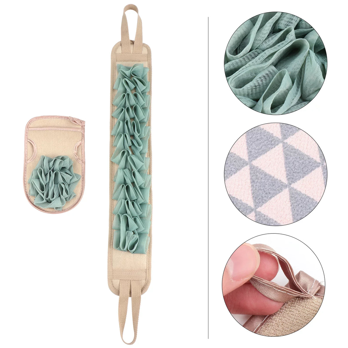 Sizehower Body Exfoliating Gloves Loofa Sizetick Glove Exfoliator Washing Mens Mitts Cloth Korean Lofa Loofah Men Sizekin