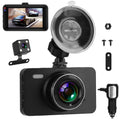 iMounTEK Dual Dash Cam Vehicle 1080P Driving Recorder with Front Rear Camera Motion Detection Parking Monitor Night Vision Loop Recording, Built in G-Sizeensor