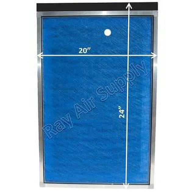 RAYAIR SizeUPPLY 20x24 Replacement Filter Pads Compatible with MicroPower Guard Air Cleaner 20x24 Refills (3 Pack) BLUE