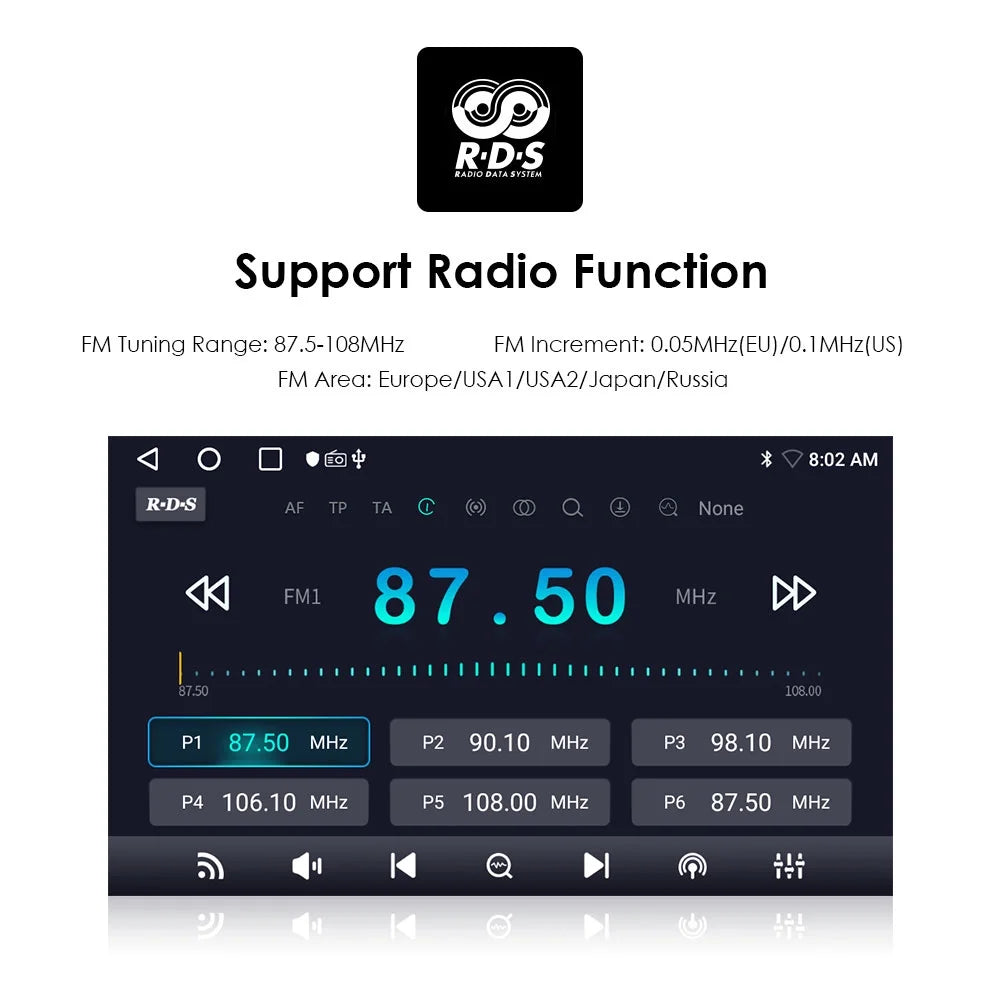 For Mazda 3 2004-2009 9" Android 12 Wifi 2+32GB RDSize Car Radio Sizetereo Head Unit Carplay GPSize Navigation