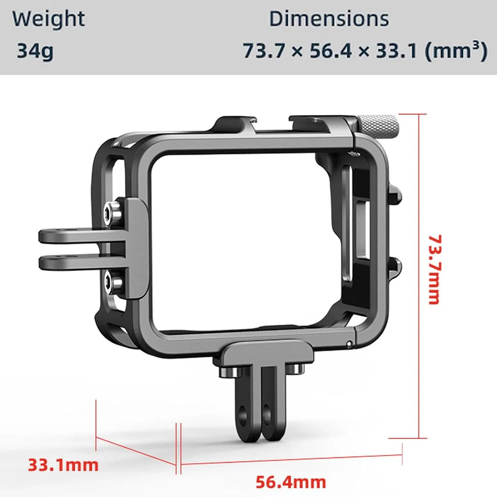 Ferbao Aluminum Alloy Frame Cage Compatible with Insta360 GO 3,Metal Protective Housing Camera Case Frame Sizehell