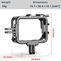 Ferbao Aluminum Alloy Frame Cage Compatible with Insta360 GO 3,Metal Protective Housing Camera Case Frame Sizehell