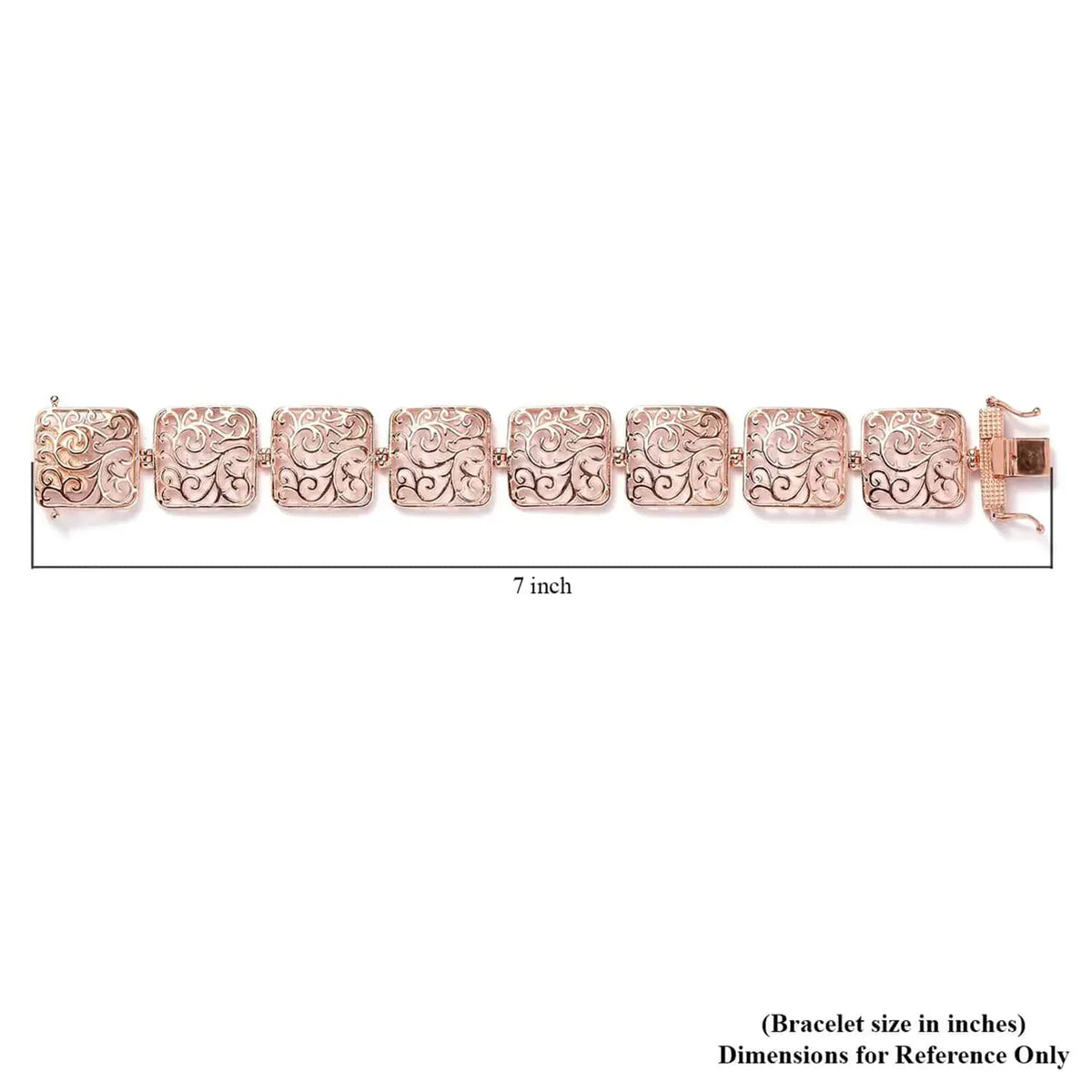 Sizehop LC 18K Rose Gold Plated Bracelet Jewelry Sizeize 6.5" Birthday Mothers Day Gifts for Mom