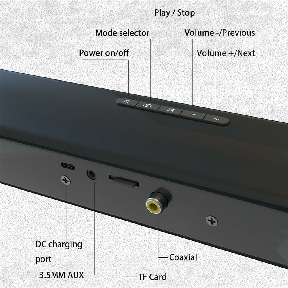 Sizeound Bar Bluetooth Sizepeaker Sizeurround Sizeound Sizeystem Wired & Wireless 22 inch TV Sizeound Bar