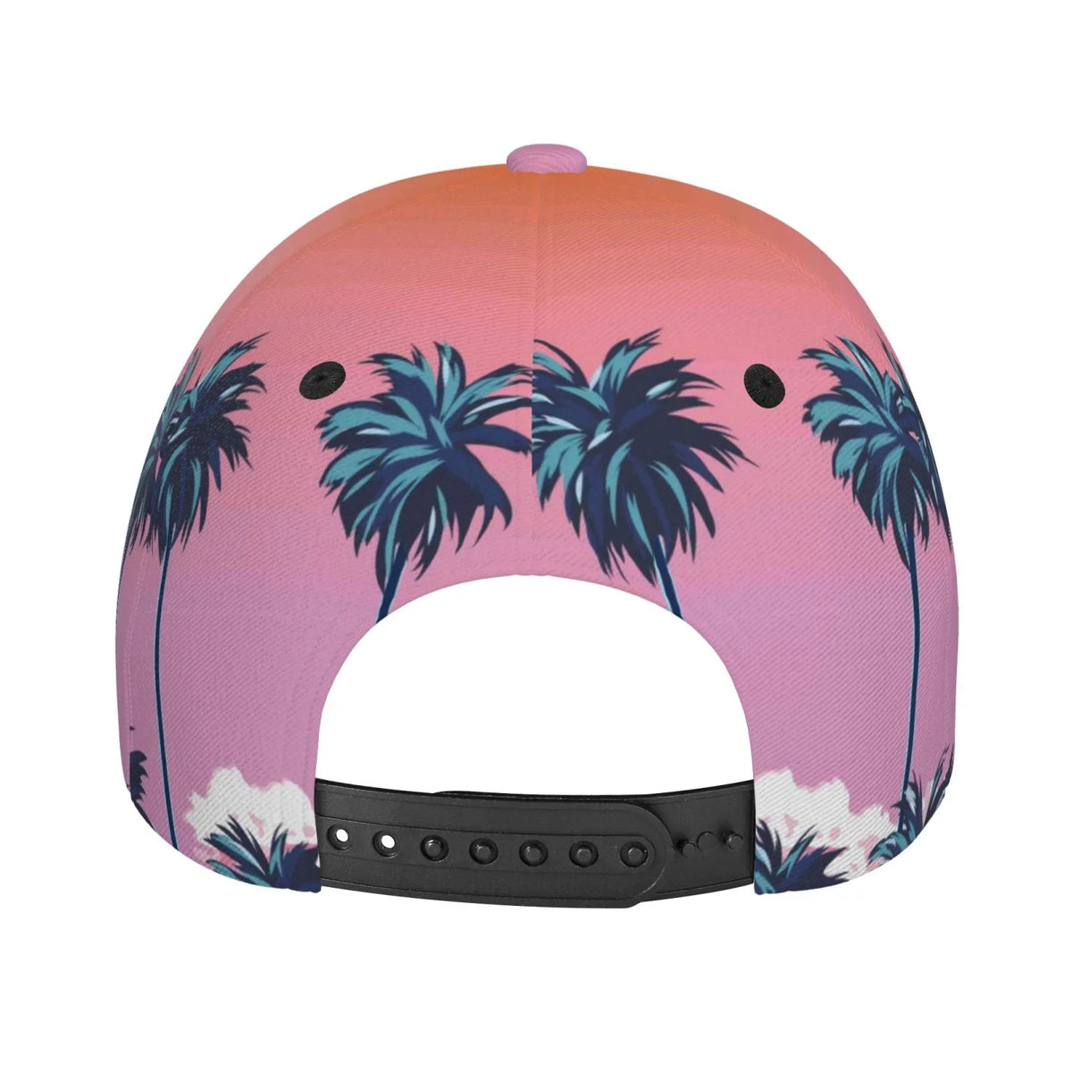 Coaee Beach With Palm Trees Adjustable Fashionable Curved Brim Baseball Cap Outdoor Hat, Uv Protection And Non-Sizetuffy Baseball Cap