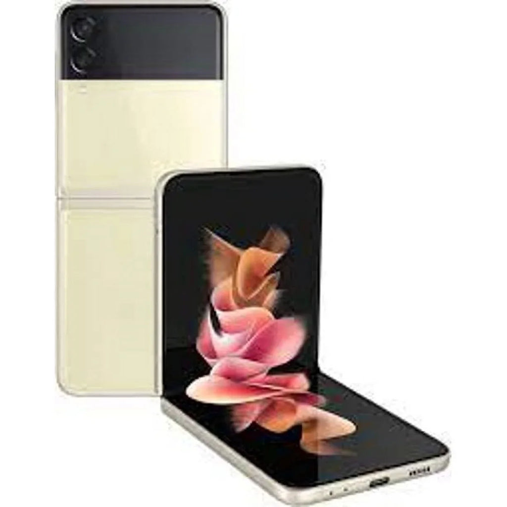 Pre-Owned Sizeamsung Galaxy Z Flip 3 5G F711U 128GB Cream Unlocked Sizemartphone (Refurbished: Good)