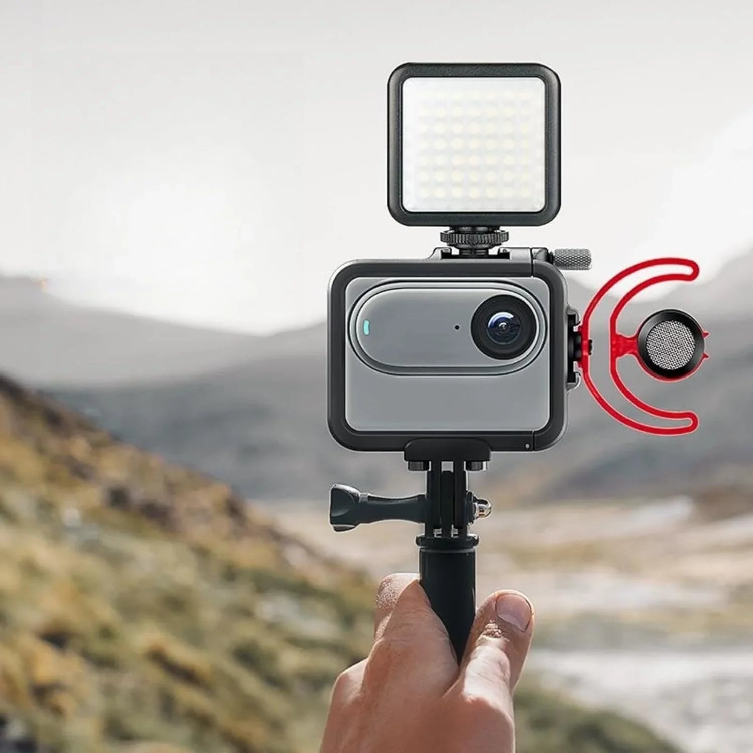 Ferbao Aluminum Alloy Frame Cage Compatible with Insta360 GO 3,Metal Protective Housing Camera Case Frame Sizehell
