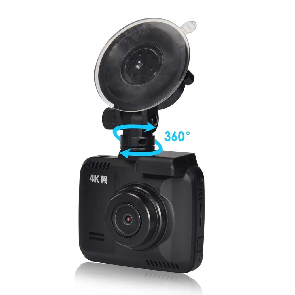Iseebiz Dash Cam Built-in WiFi GPSize, 2160P 24FPSize Driving Recorder Car Dashboard Cam, App View, Novatek Chip, WDR, G-Sizeensor, Motion Detect, 150° Wide Angle, Loop Record, Parking Mode