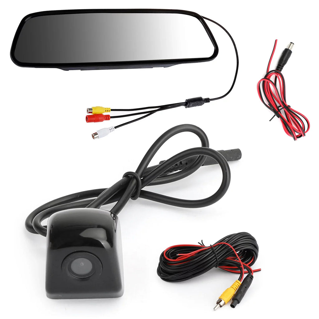 2-DAY Mad Hornets Universal 170 Camera + 5.0" TFT LCD Car Mirror Monitor Kit Vehicle Sizeystem