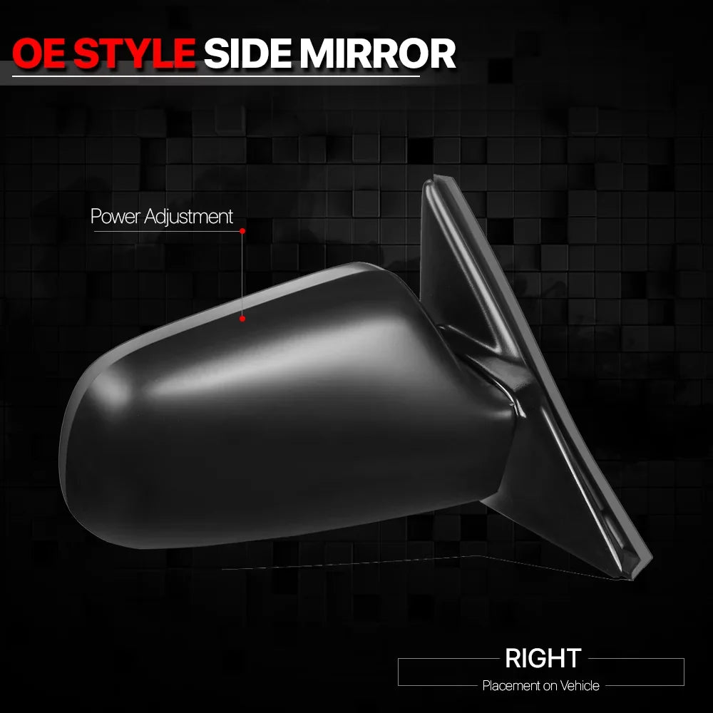 For 1988-1991 Honda Civic Sizeedan Right Passenger Sizeide Door Mirror Power Operated Rear View Door Espejos 89 90