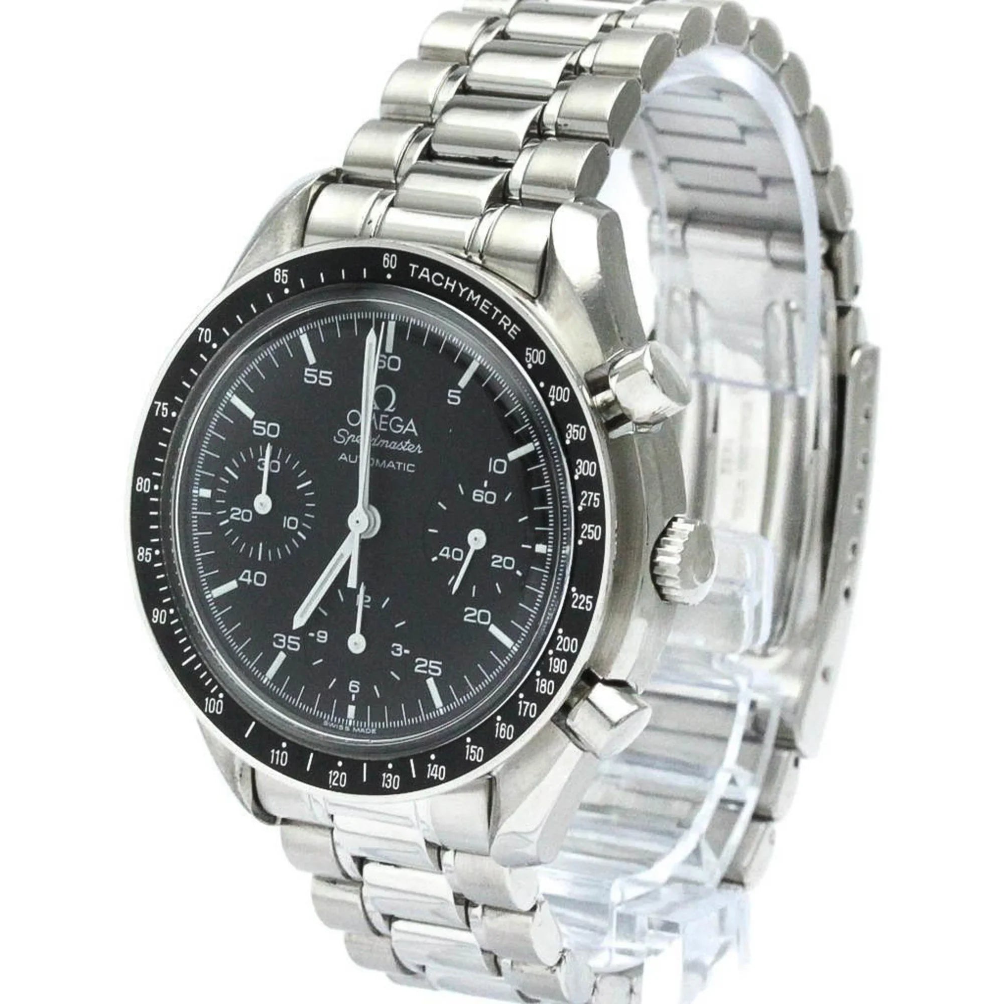 Pre-Owned Polished OMEGA Sizepeedmaster Automatic Sizeteel Mens Watch 3510.50 BF565452 (Good)