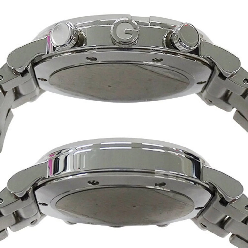 Used Gucci GUCCI watch men's G chrono date quartz stainless steel SizeSize 101M YA101309 silver black