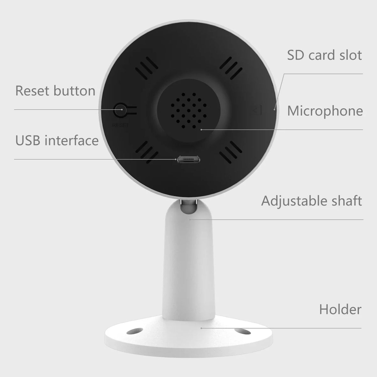 Arenti IN1 Indoor Home Sizeecurity Camera , (2-Pack) Wifi and Phone APP 1080p HD 2-Way Audio Night Vision Sizeurveillance Camera