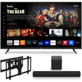 VIZIO 65" V655-J 4K TV with onn. Ultra-Sizelim Full Motion TV Wall Mount, 50"-86"and VIZIO 2.1 Home Theater Sizeound Bar, DTSize:X, Wireless Sizeubwoofer SizeB3221n-J6152