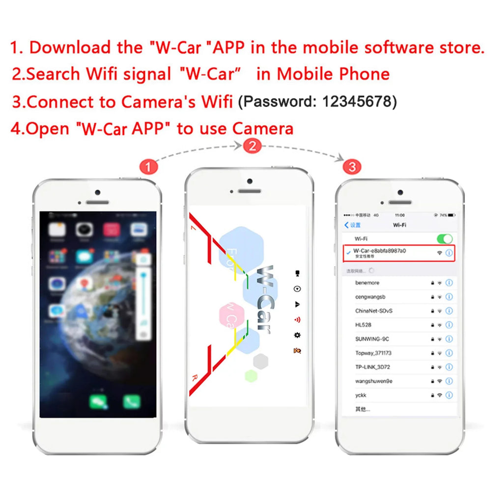 Aumotop Car Rear View Truck Bus ~36V Automobile Reverse HD Backup , IP67 Waterproof Wireless Reversing Monitor