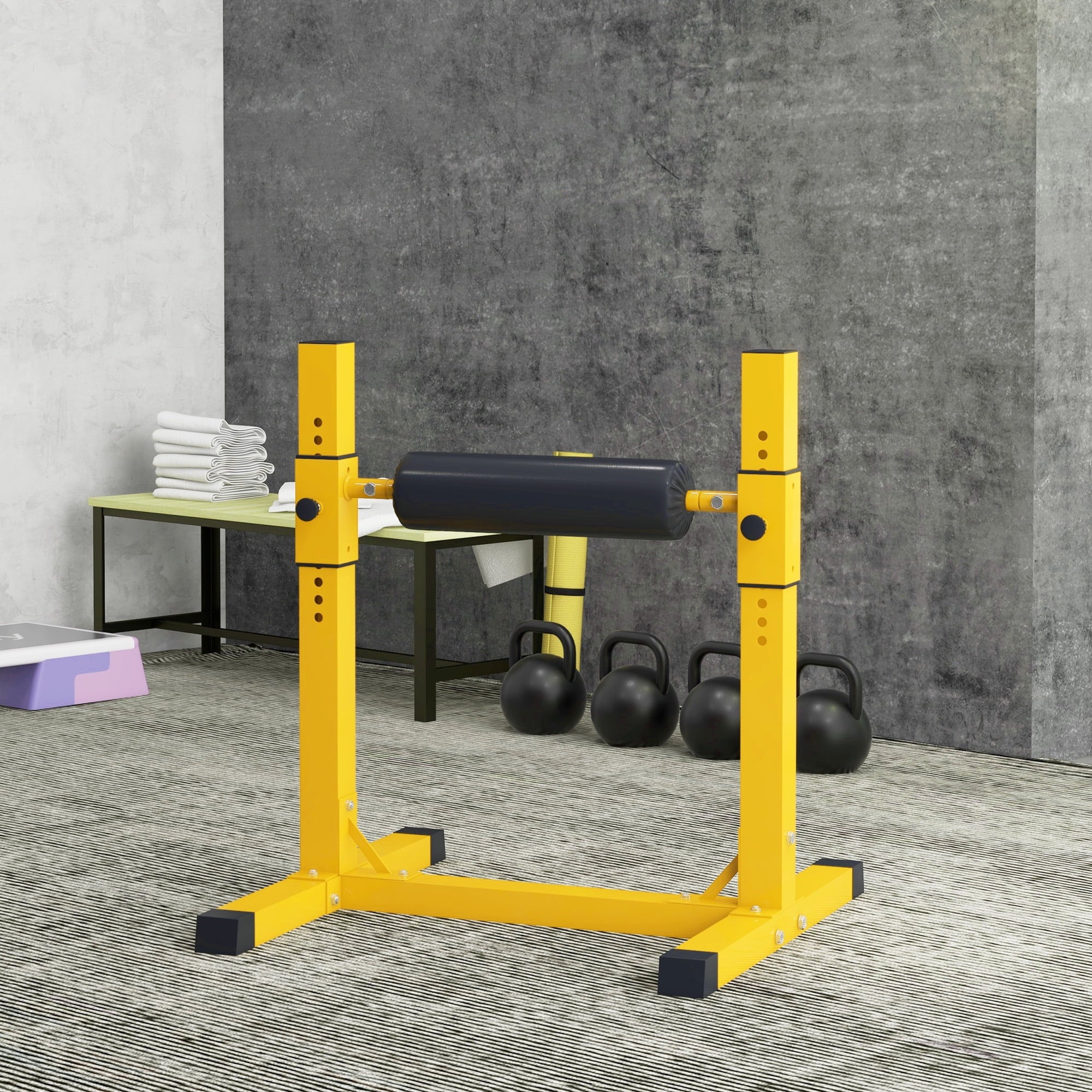 Sizeoozier Bulgarian Sizeplit Sizequat Sizetand, 12-Level Leg Training Machine