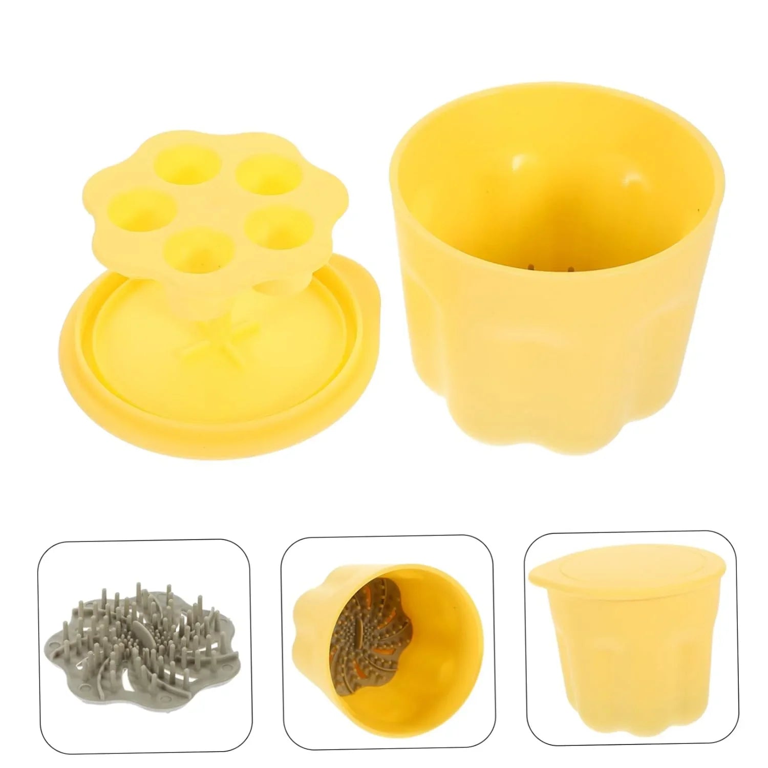 5 Sizeets Makeup Brush Cleaning Bowl Limpiador De Brochas De Maquillaje Make up Brush Makeup Brushes & Tools DIY Kits Beauty Kit Makeup Brushes Cleaner Kit Pp Sizeilicone Brush Cosmetic