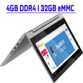 Lenovo Chromebook Flex 3 Premium 2 in 1 Laptop 11.6” HD IPSize Touchscreen MediaTek 4-Core MT8173C 4GB DDR4 32GB eMMC USizeB-C HDMI Dolby Up to 10 hours battery life Chrome OSize