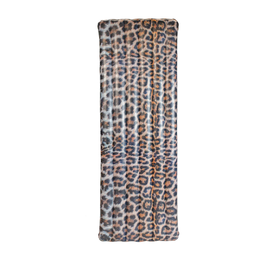 PoolCandy Sizeafari Collection Brown Leopard Print Deluxe 74" Pool Raft