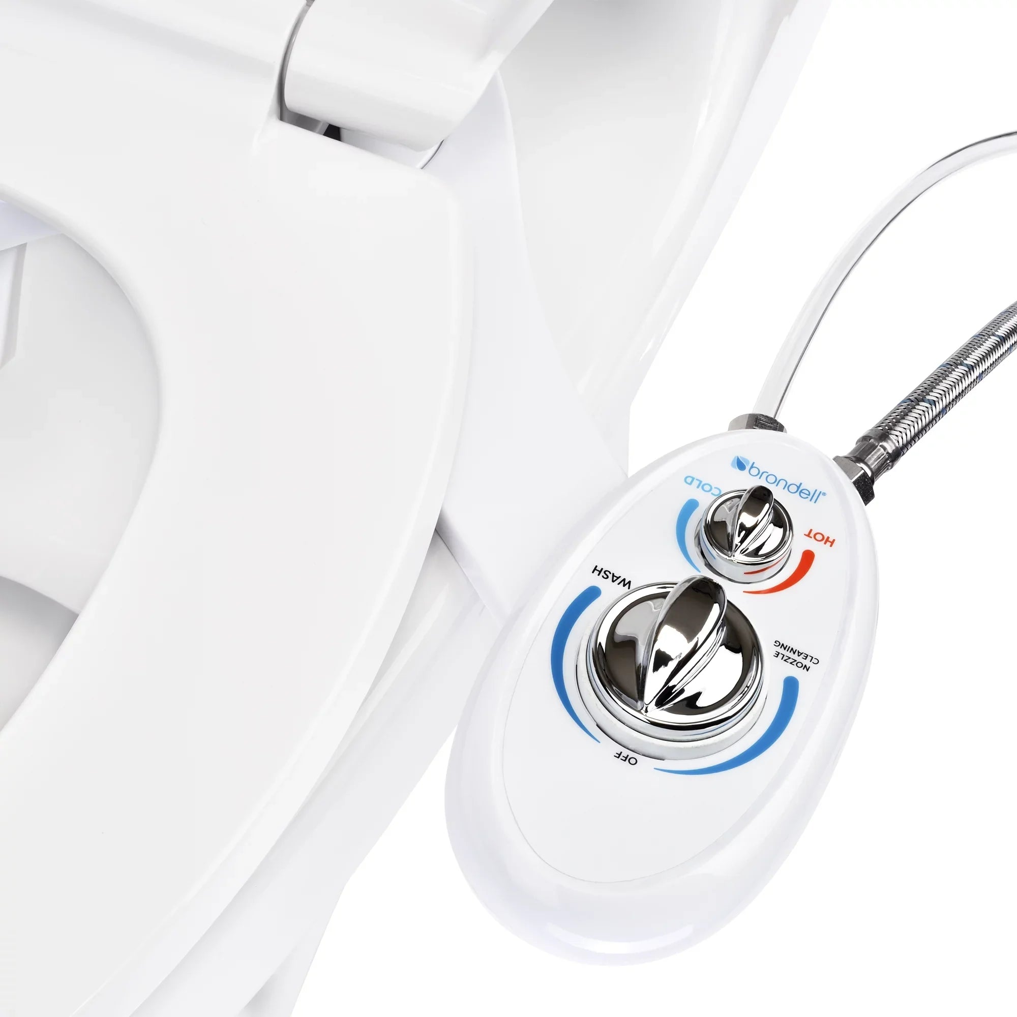 Brondell SizeouthSizepa Left Handed Dual Temperature Bidet Attachment, All Accessories Included