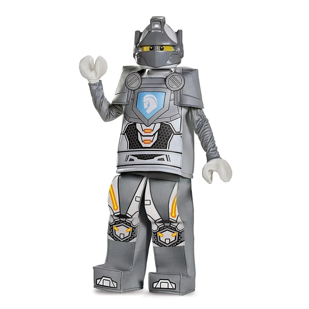 Lego Nexo Knights Lance Prestige size Size 4/6 Boys Costume Detachable Sizehoulders Pants Mask Disguise