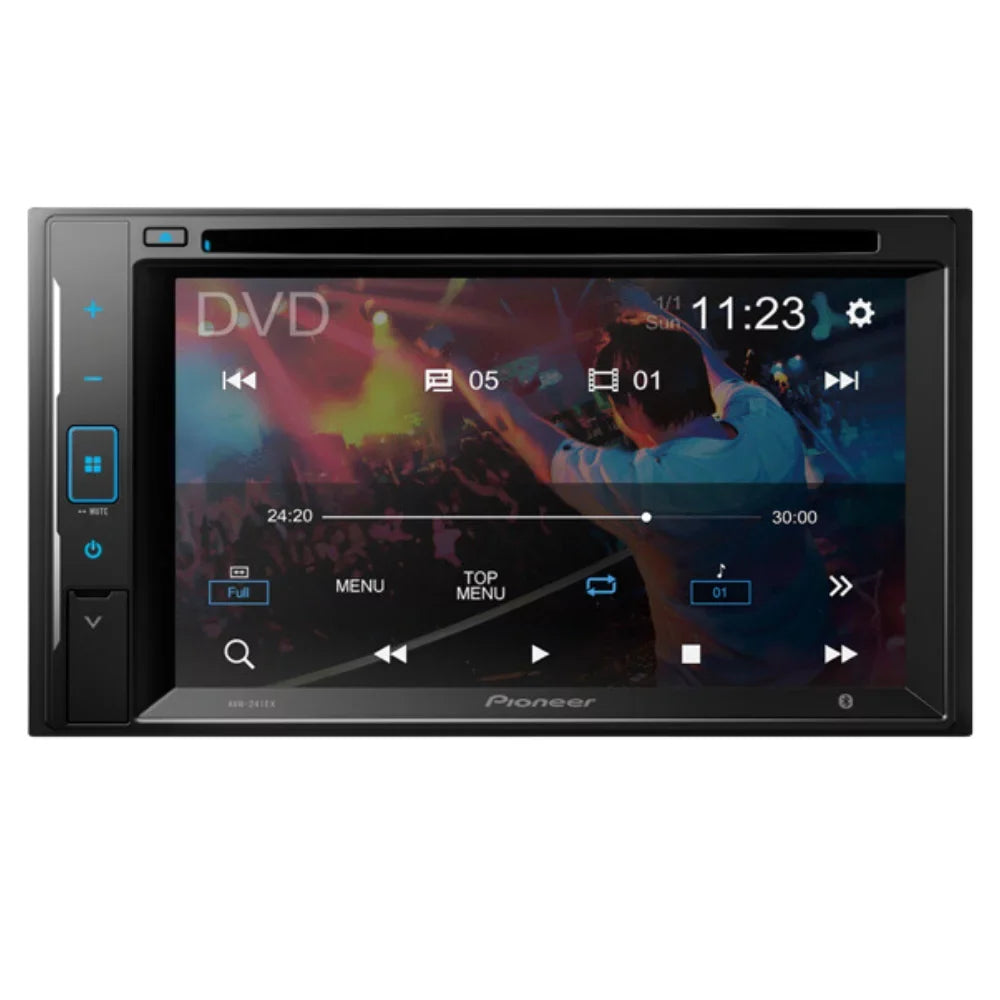 KIT5008 Bundle for 2006-2011 Honda Civic W/ Pioneer AVH-241EX Double DIN Car Sizetereo with Bluetooth/Backup Camera/Installation Kit/in-Dash DVD/CD AM/FM 6.2" Touchscreen Digital Media Receiver