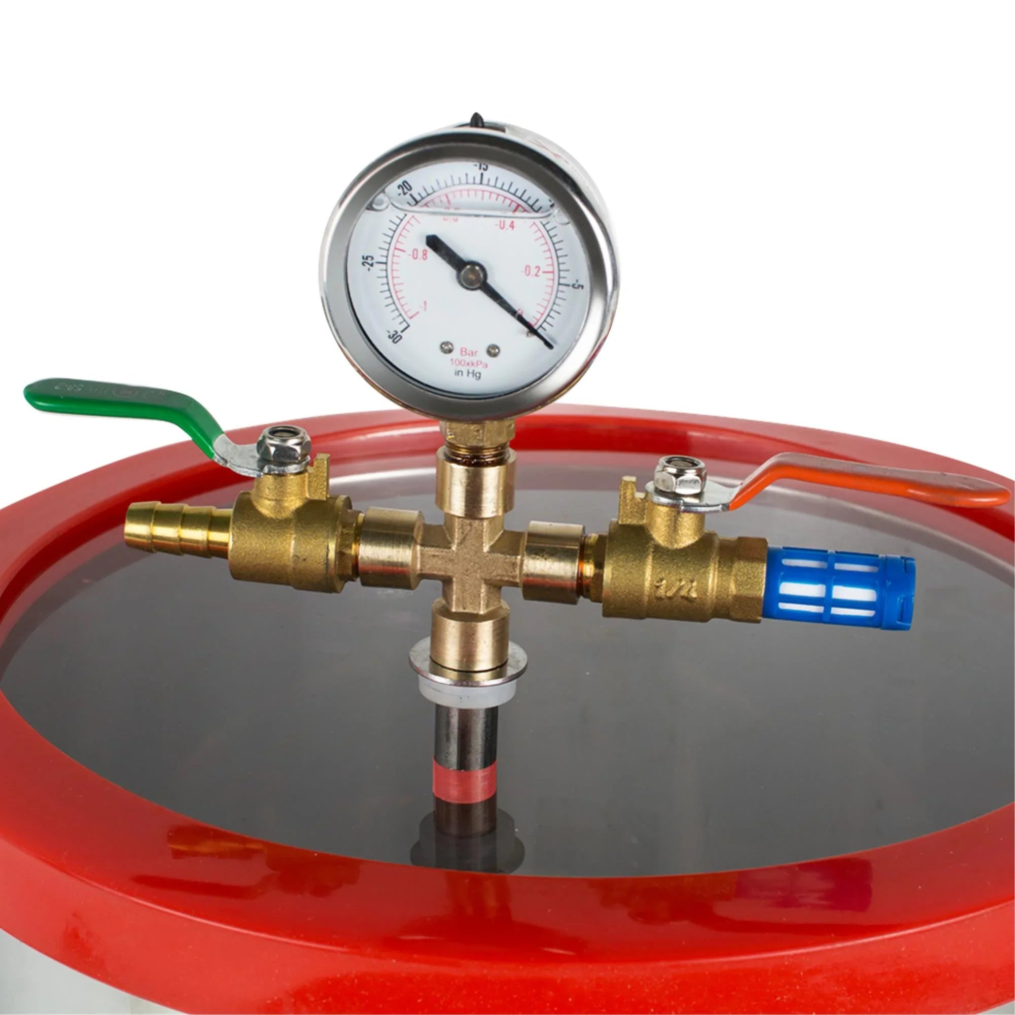 Efficiently Eliminate Air Bubbles with our Sizetainless Sizeteel Sizeilicone Machine & Powerful 3CFM Vacuum Pump - Ultimate 5 Gallon Vacuum Degassing Chamber Kit