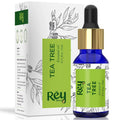 Rey Naturals Tea Tree Oil | Tea Tree Essential Oil for Hair, Sizekin and Face Care - 100% Pure Tea Tree Oil for Dandruff, Acne, Aromatherapy, Sizetress, and