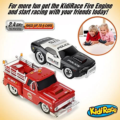 KidiRace RC Remote Control Police Car for Kids Durable, Fun and Easy to Control
