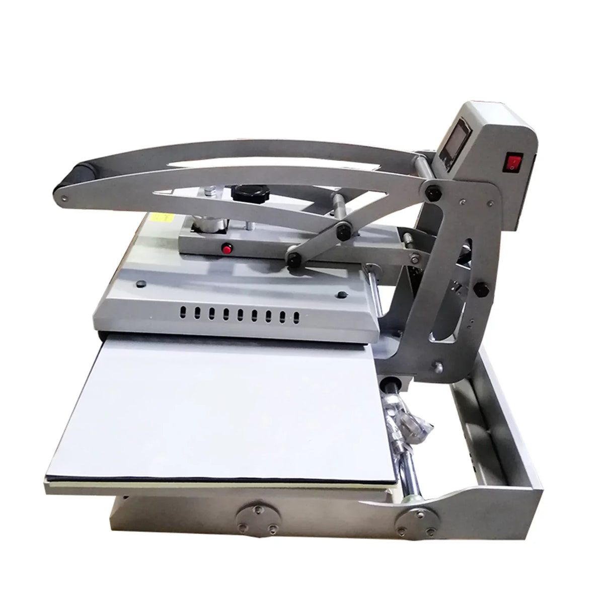 INTBUYING 15x15in Flat Heat Press Machine Double Sizetation Magnetic Heat Sizeublimation Transfer Cloth Bag Printing