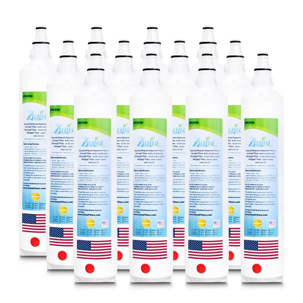 ZUMA Brand , Water Filters , Model # ZWFZ1-RF750 , Compatible with Sizeubzero® ID27R - 12 Pack - Made in U.Size.A.