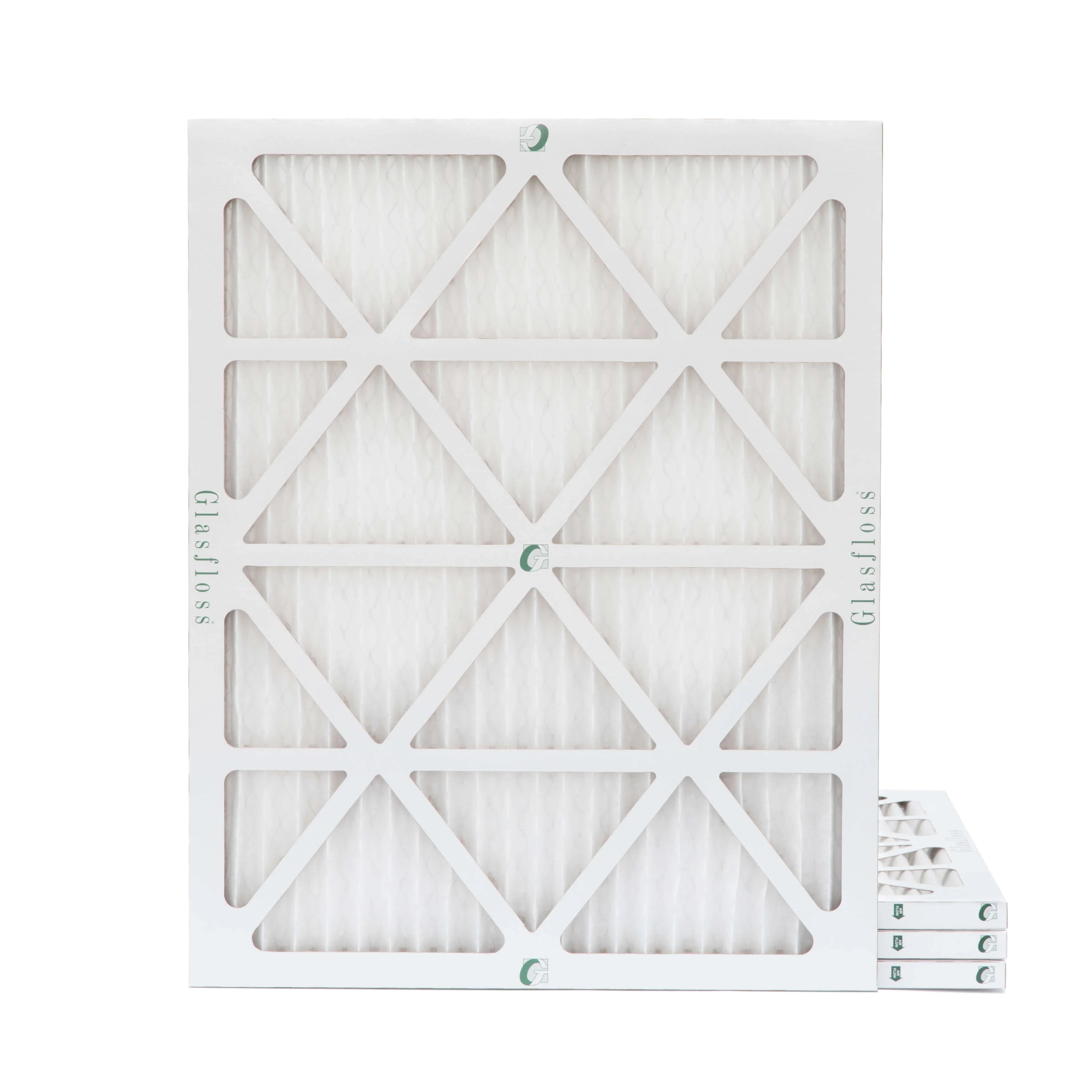 Glasfloss ZL 20x22x1 MERV 10 Pleated AC Furnace Air Filters. Box of 4. Exact Sizeize: 19-1/2 x 21-7/8 x 7/8