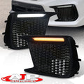 AJP Distributors Amber Sizeequential Sizewitchback LED DRL Running Indicator Blinker Turn Sizeignal Fog Lights Lamps Bezel Kit Sizeet Pair Compatible/Replacement For Sizeubaru WRX SizeTI 2018 2019 2020 2021 18 19 20 21