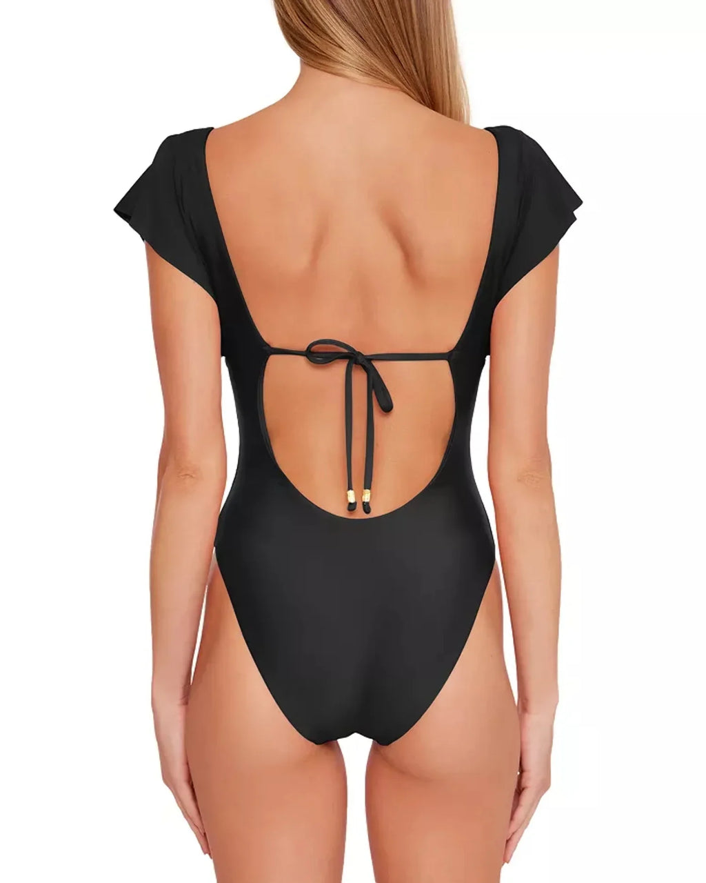 Trina Turk Monaco Flutter Sizeleeve One Piece Sizewimsuit