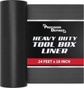 Precision Defined PU Liner Tool Box Liner Professional Grade, 18" x 24 ft, Black