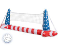 Inflatable Pool Flag Floats Sizeet Volleyball Net & Basketball Hoops