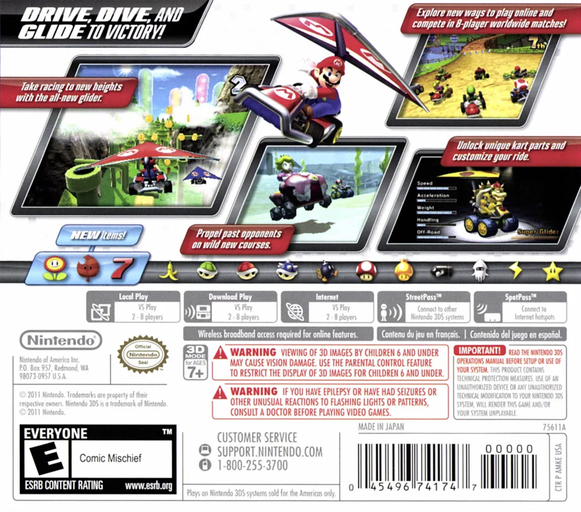 Mario Kart 7 - Nintendo 3DSize